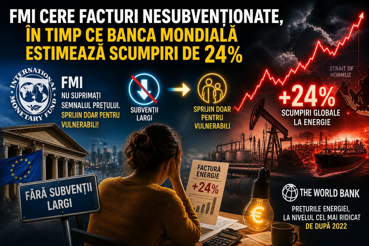 FMI cere Europei să nu suprime prețul energiei, iar Banca Mondială estimează o scumpire globală de 24% — NRG-IA