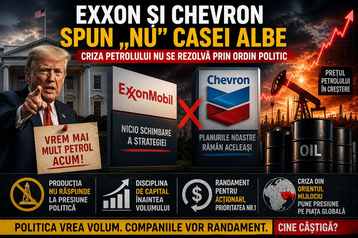 Exxon și Chevron rezistă presiunii lui Trump pentru creșterea producției de petrol în criza Iranului — NRG-IA
