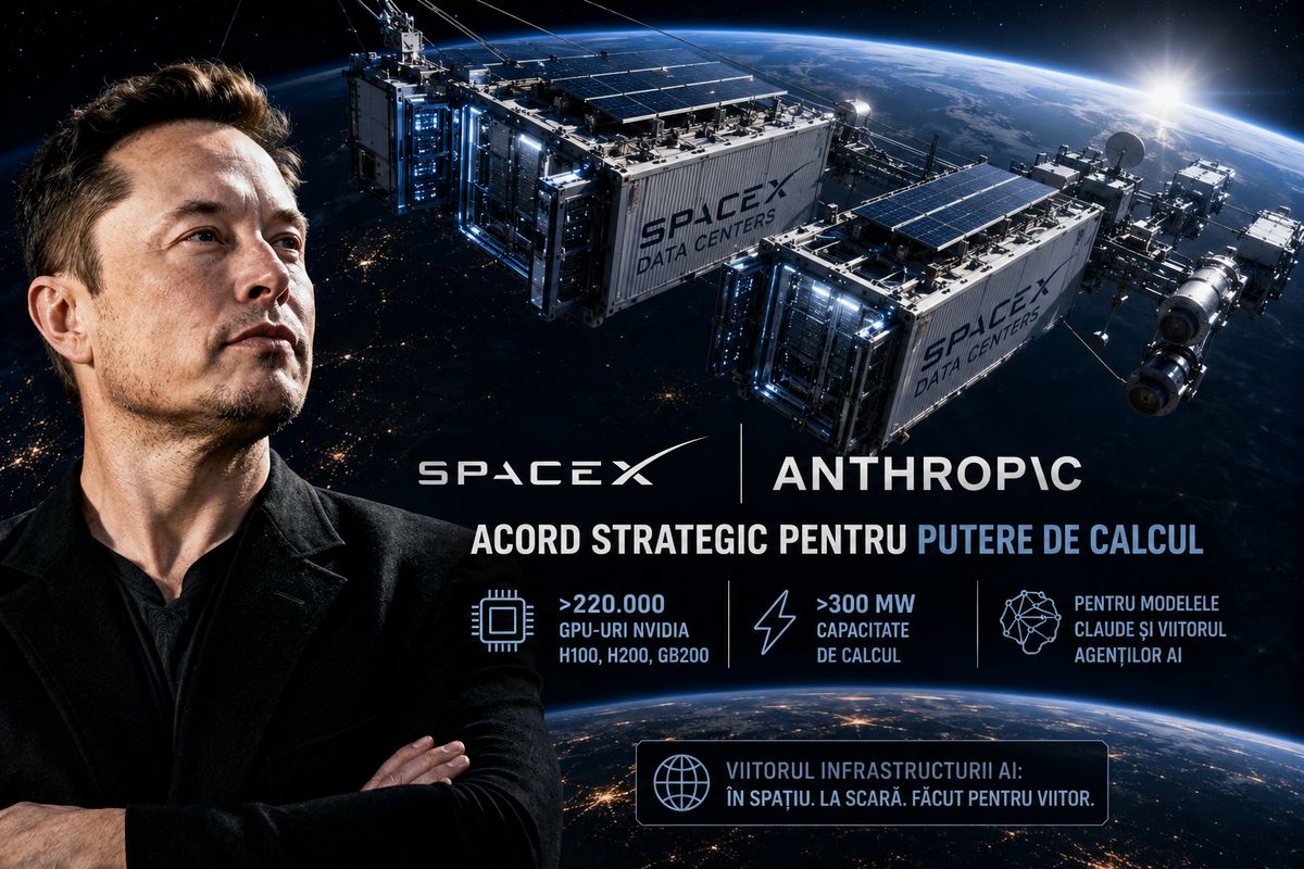 Anthropic închiriază Colossus 1 de la SpaceXAI: AI-ul intră în competiția pentru energie, GPU-uri și centre de date — NRG-IA