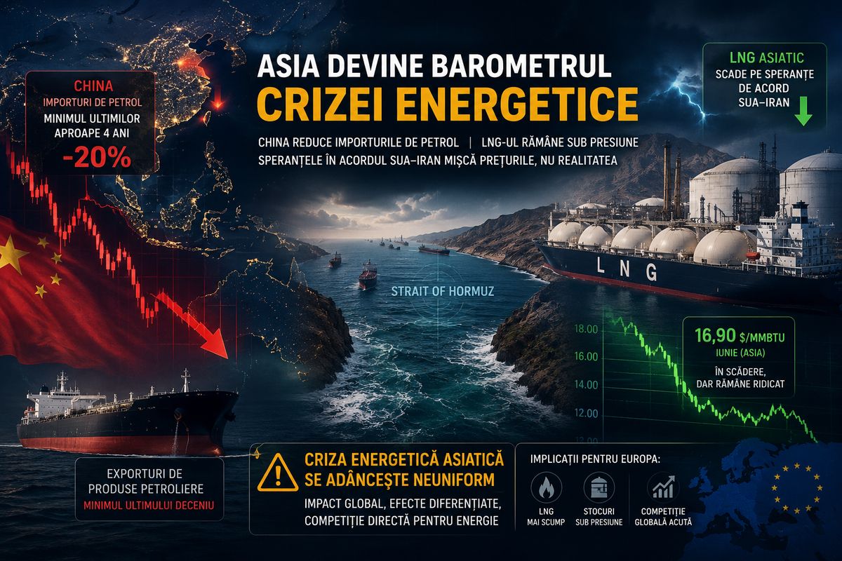 Asia devine barometrul crizei energetice: China reduce importurile de petrol, iar LNG-ul rămâne presiune pentru Europa — NRG-IA