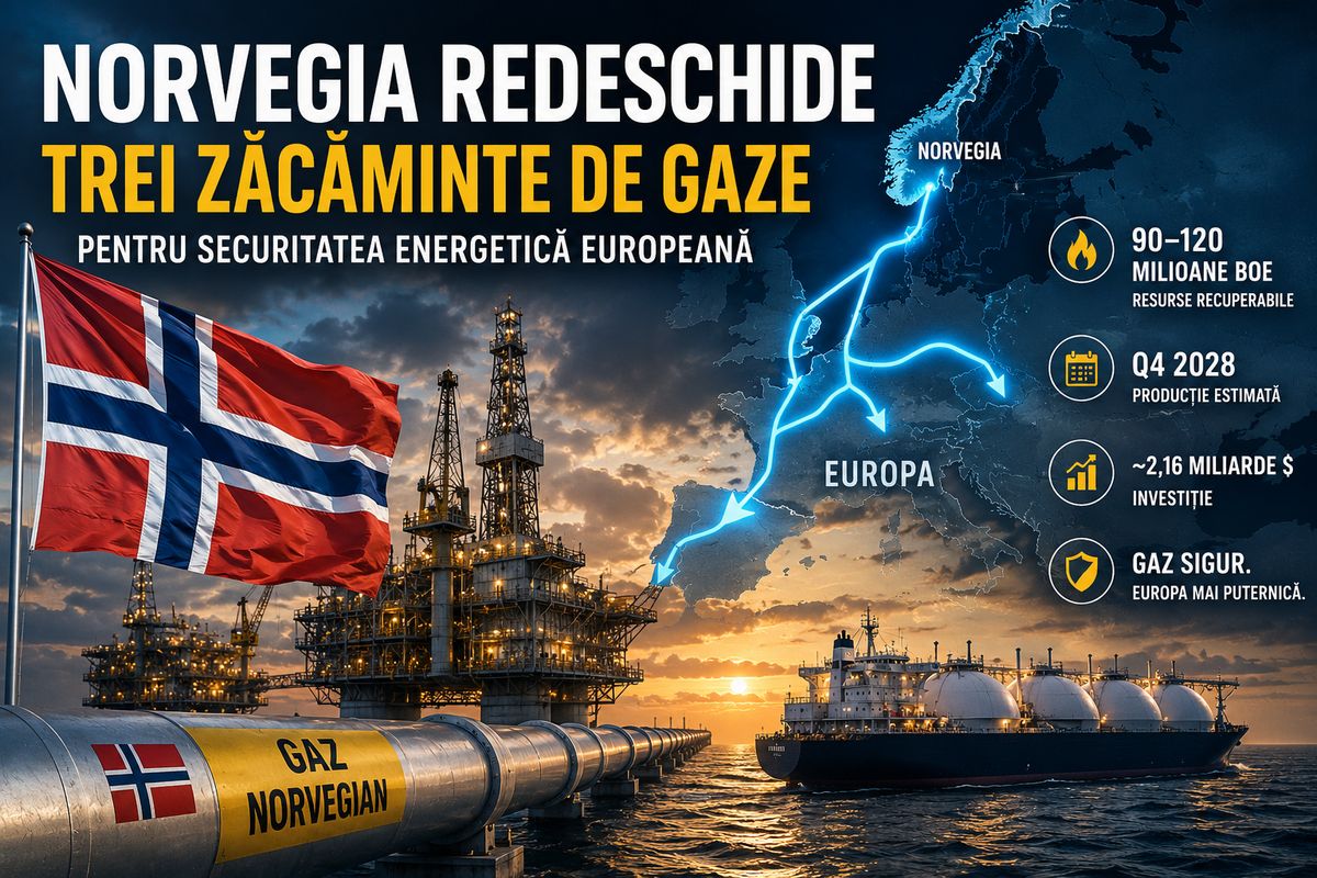 Norvegia aprobă redezvoltarea a trei zăcăminte de gaze din Marea Nordului pentru securitatea energetică a Europei — NRG-IA