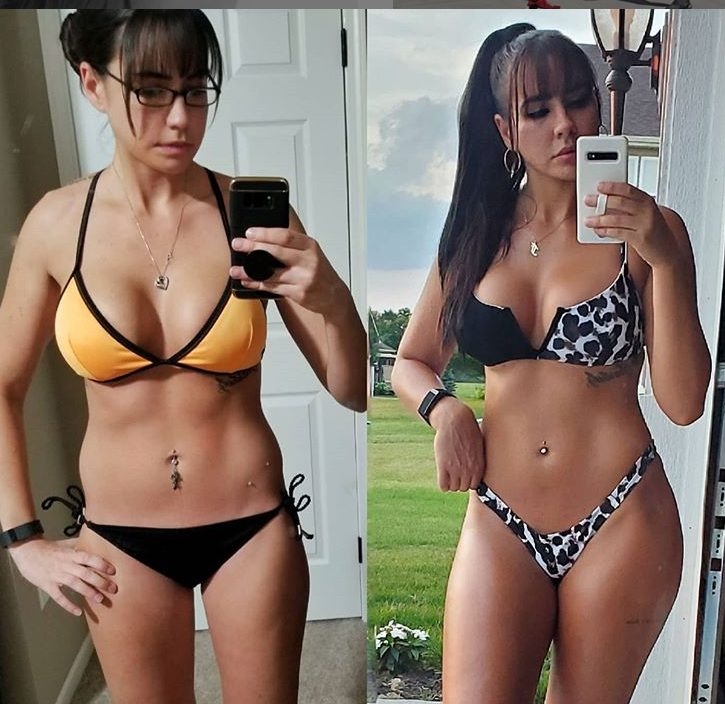 AlphaWmn hip dip before and after