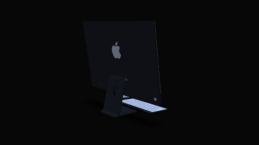 iMac Black Mockup
