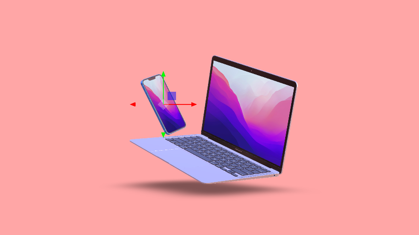 iPhone 13 Pro and MacBook Multi device animation