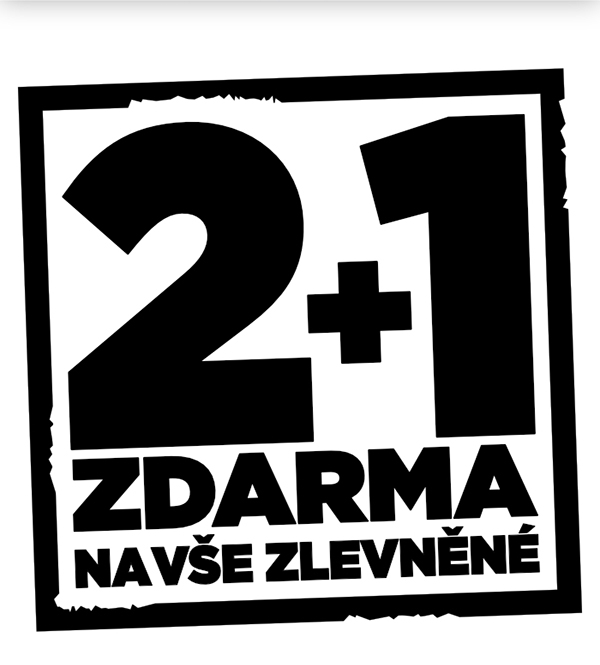 2+1 zdarma na vše zlevněné