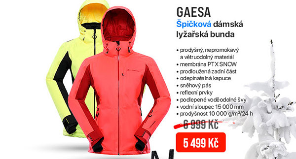 DÁMSKÁ LYŽAŘSKÁ BUNDA S MEMBRÁNOU GAESA