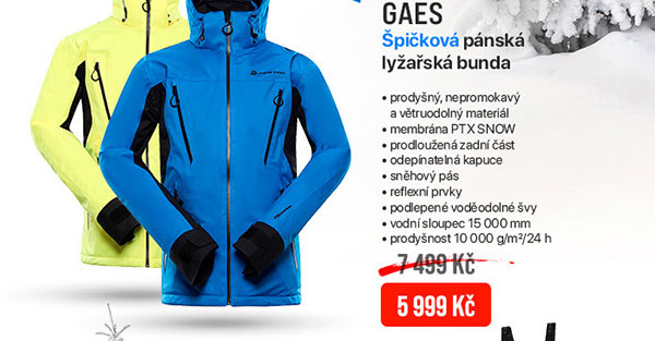 PÁNSKÁ LYŽAŘSKÁ BUNDA GAES