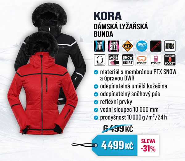Dámská lyžařská bunda KORA