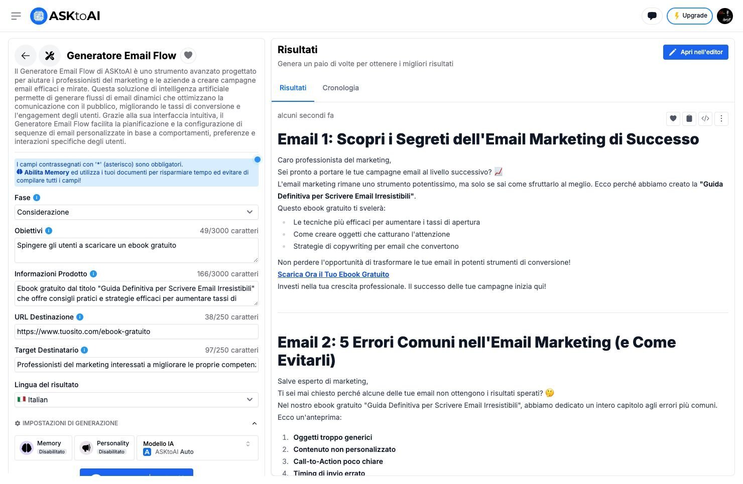 Email flow