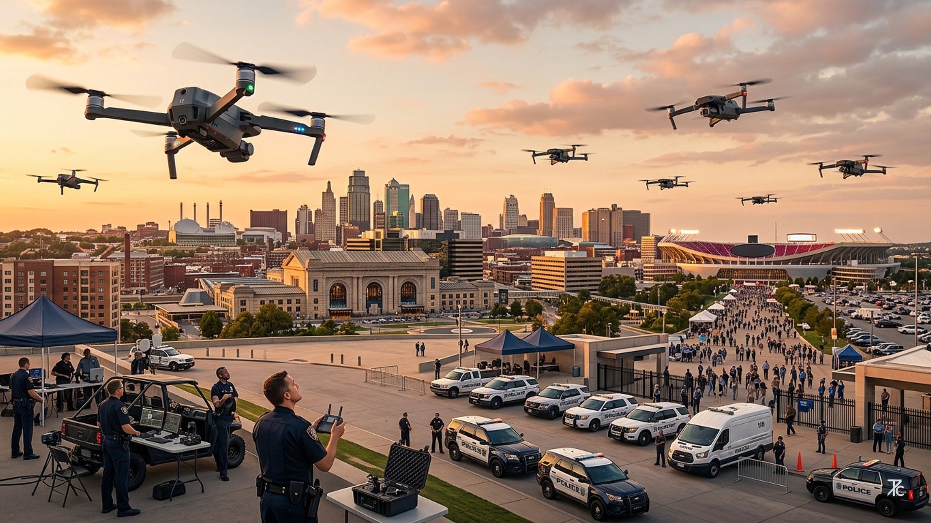 Illustration related to KCPD expands drone security program ahead of World Cup | Kansas City Star