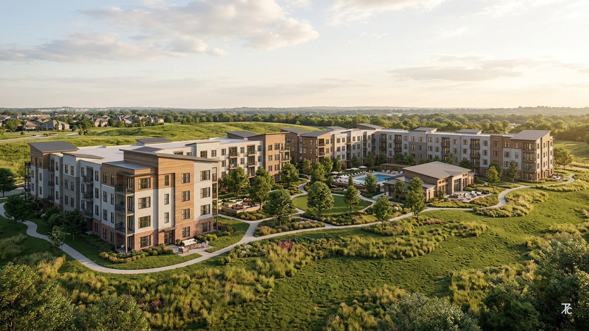 Illustration related to Oddo Development plans 346-unit apartment complex in Lenexa - Kansas City Business Journal