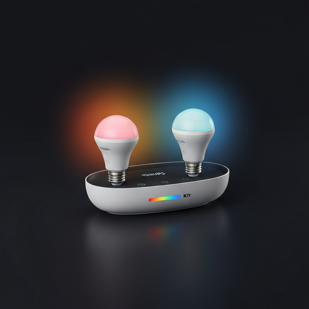 Kit de Inicio Philips Hue White and Color Ambiance con 3 Ampolletas