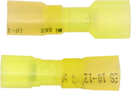 Heat Shrink Nylon Insulated Terminal,  #16-14 Awg, 1/4" Tab, Male