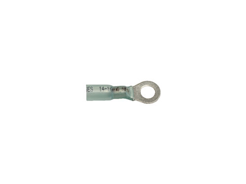 Heat Shrink Terminal, #16-14 Awg, 3/8" Stud, Ring