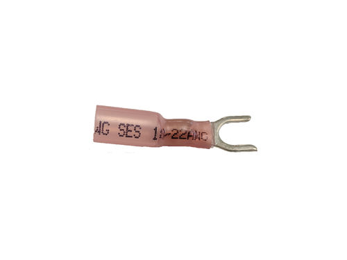 Heat Shrink Terminal, #20-18 Awg, #10 Stud, Spade