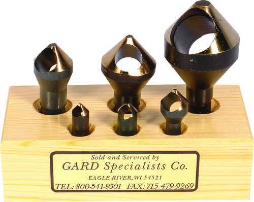 Countersink Set 6 Pieces #8 Thru 1-15/32"