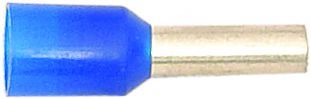 Tube Pin Connectors, 14 Gauge, Blue