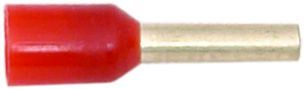 Tube Pin Connectors, 16 Gauge, Red