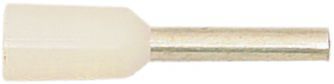 Tube Pin Connectors, 20 Gauge, White