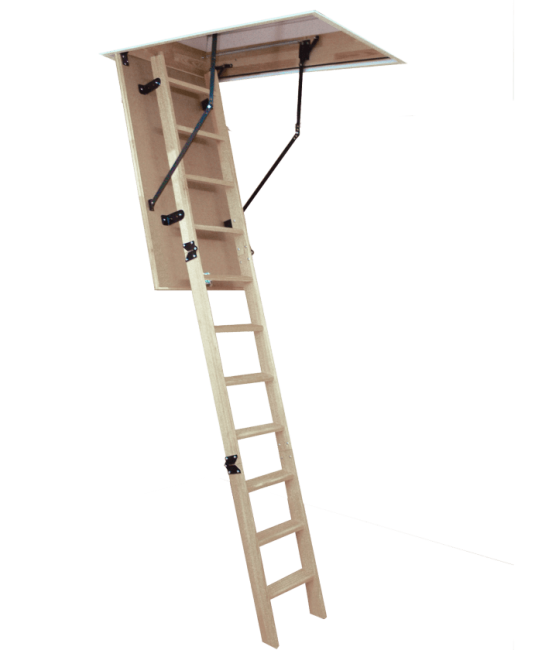 Woodytrex Budget loftladder - 1.20 x 0.70 m container size