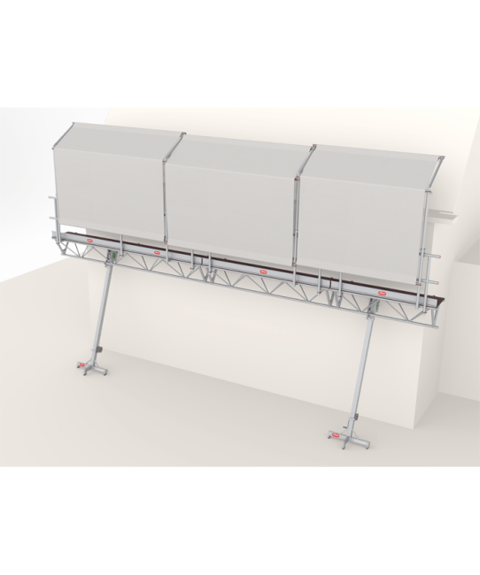 Doorwerkscherm - Modulaire Triangelbrug