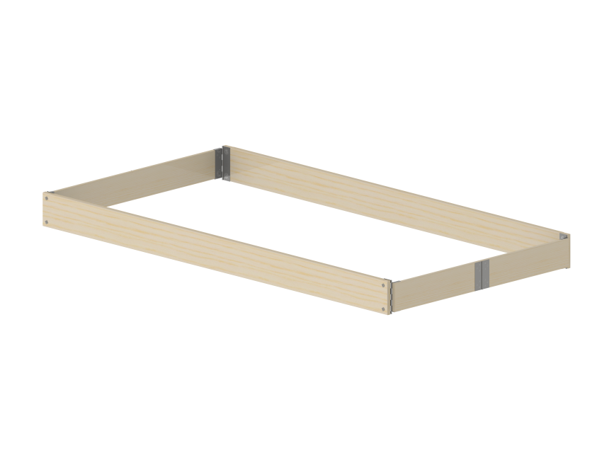Toe board set 1.35 x 2.45 m - wood