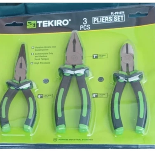 Tekiro Tang Set Tang Lancip 6" Tang Potong 6" Tang Kombinasi 7"