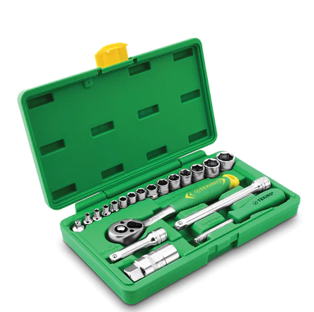 kunci sok set tekiro 21 pcs / socket wrench 1/4" - 3/8" TEKIRO 21 pcs