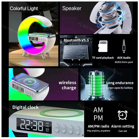 COD Blluetooth Speaker With Wireless Speaker G63 Charging RGB