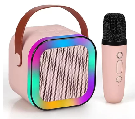 Mini Speaker Bluetooth With Mic 3D Stereo Super Sound PINK