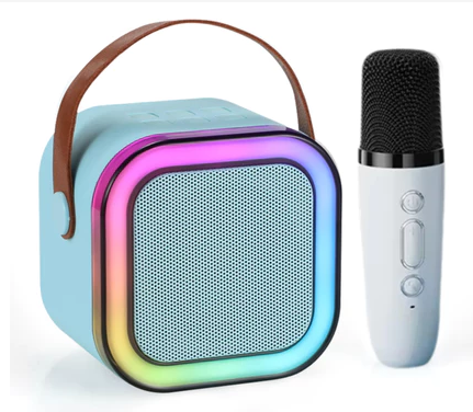 Mini Speaker Bluetooth With Mic 3D Stereo Super Sound BIRU