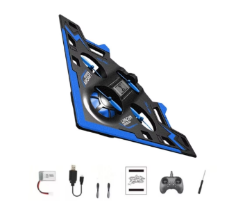 RC  Pesawat Terbang LED Remote Control Glider Airplane Foam BIRU