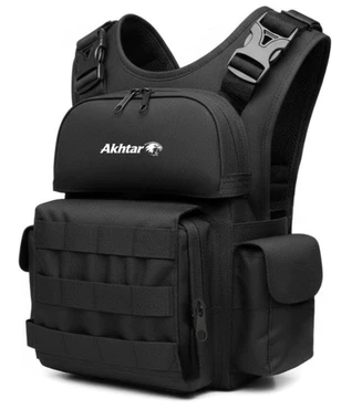 Tas Dada Pria Akhtar B-013 Janus Chest Bag Tebal Kuat Banyak Saku Sling Bag Motor Haria