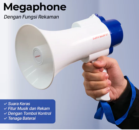 Toa Pengeras Suara Megaphone dengan Fungsi Rekaman 5W - 518