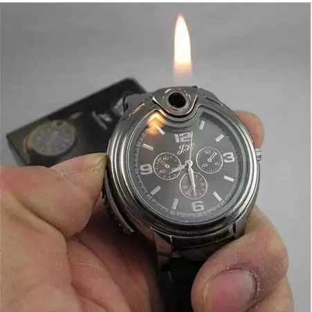 Jam Tangan Kasual Pria dengan Korek Gas