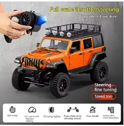 RC Adventure Offroad Rock Crawler Jeep  MN128 1/12 RTR OREN