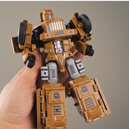 Truk Robot Truk Militer Robot Deformasi Robot Keren Mobil Inersia KUNING