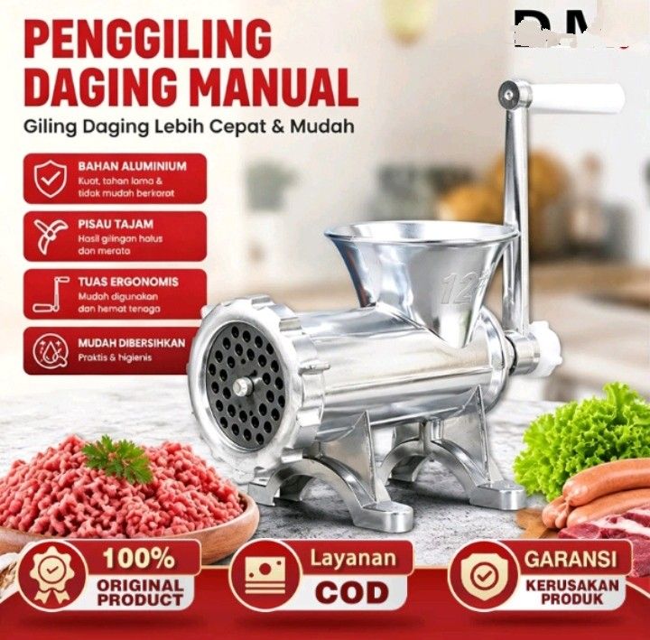 Pengiling daging dan bumbu mabual engkol berkualitas tinggi