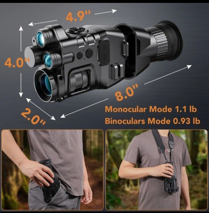 Teropong ninght vision infrared zoom 4x