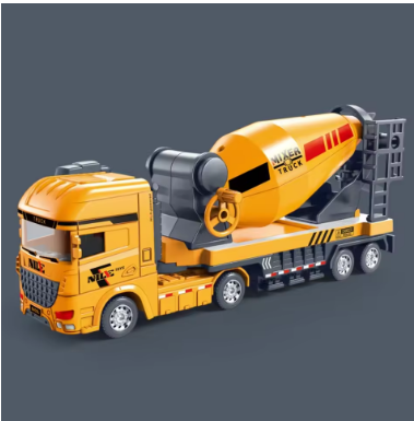 DIECAST 1:50 Mainan Mobil Rekayasa Fungsi Simulasi Trailer Pengangkut TRUK MIXER