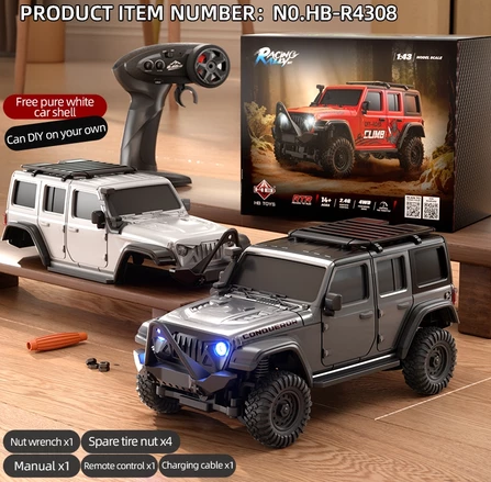 RC HB toys HB-R4301 rc mini crawler climbing car 2.4ghz 4WD 1:43