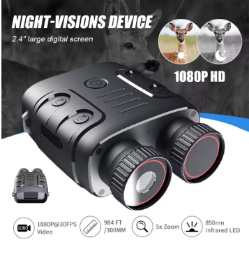 Teropong Binocular Night Vision 10x Zoom 2.5K 2.4 Inch 2000mAh - R18