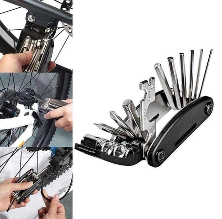 Kunci Shock Lipat Sepeda 16 In 1 Bicycle Tool Kit Toolset Alat Multifungsi Kunci Set Sepeda 16 In