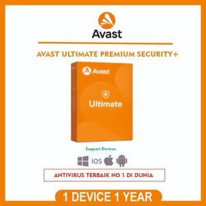 Avast Ultimate Premium Security 1 Device 1 Tahun RESMI ORIGINAL