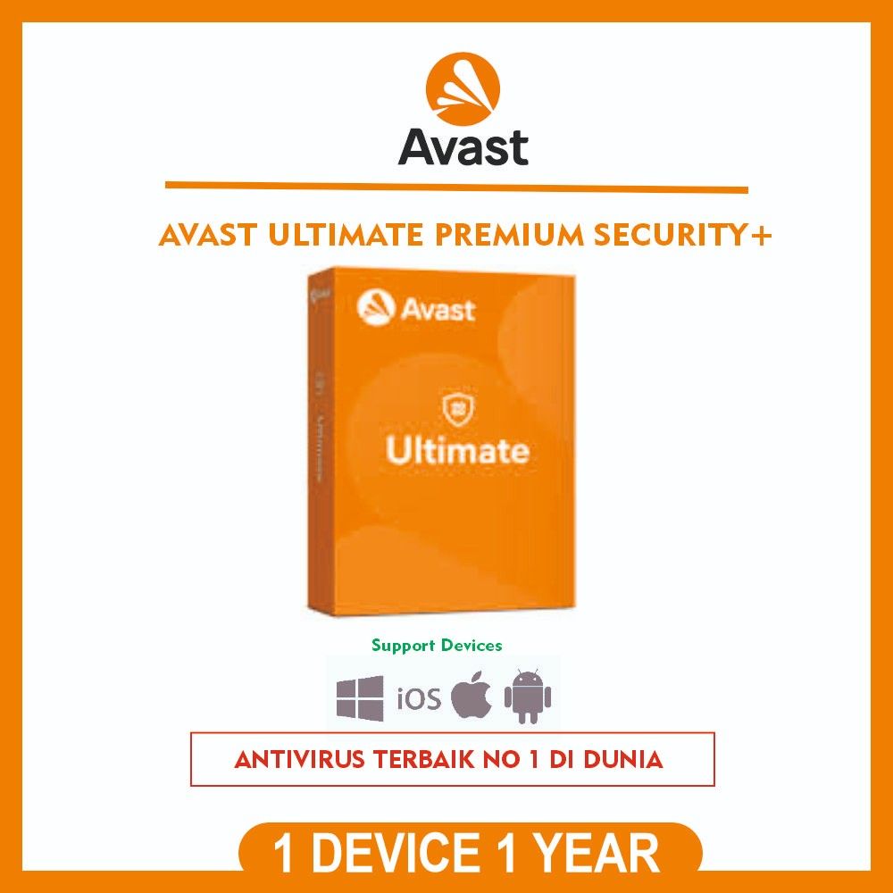 Avast Ultimate Premium Security 1 Device 1 Tahun RESMI ORIGINAL