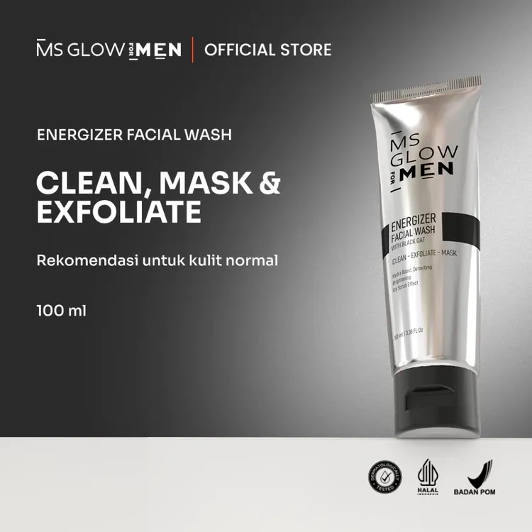 MS GLOW FOR MEN - ENERGIZER FACIAL WASH - 100 ML