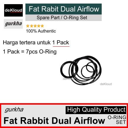 O-Ring Set for FAT RABBIT DUAL AIRFLOW RTA | karet seal sil oring