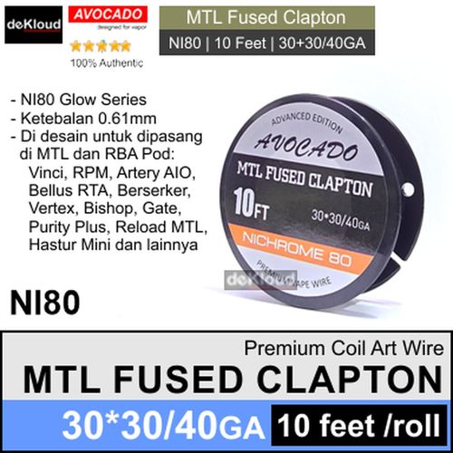 Authentic MTL Fused Clapton Wire | 30-30-40 | rba pod kawat coil