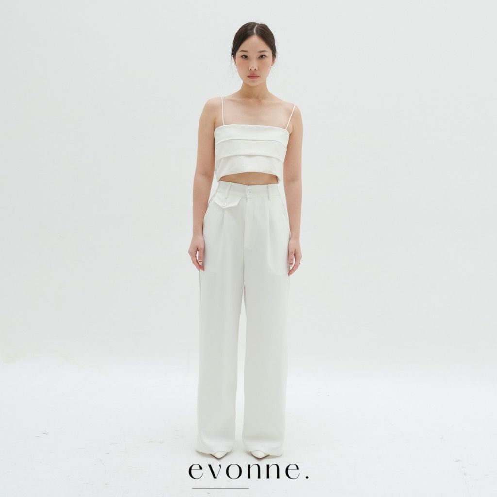 EVONNE IORA Pants Celana Panjang Wanita Long Pants Putih L to XL