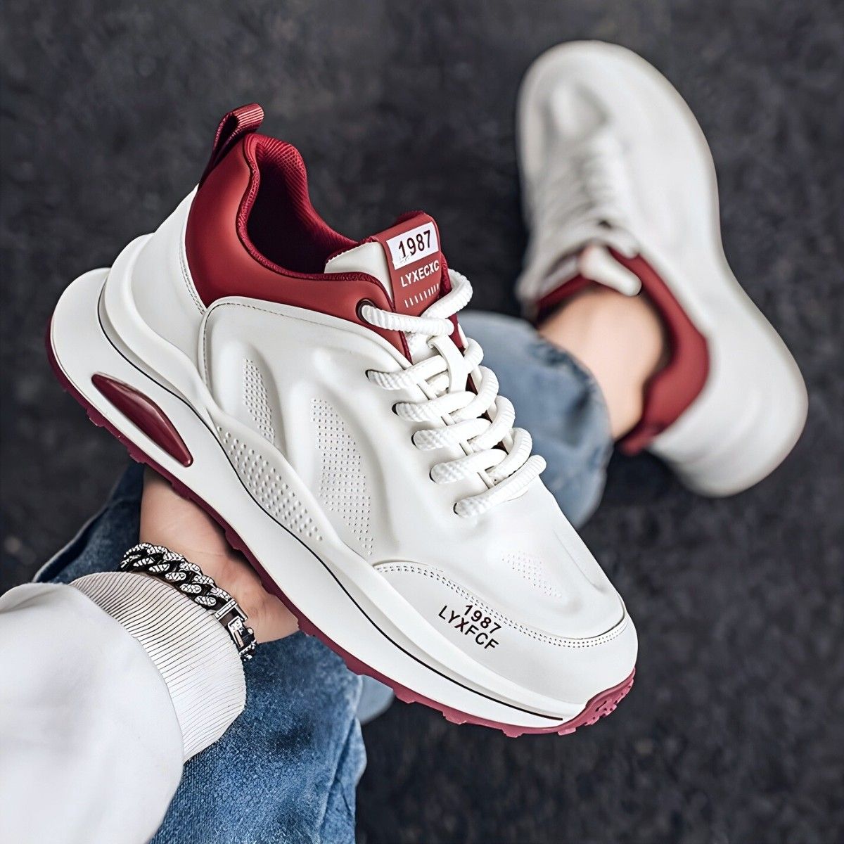 Whoppy SL71 Sepatu Sneakers Pria Import PUTIH